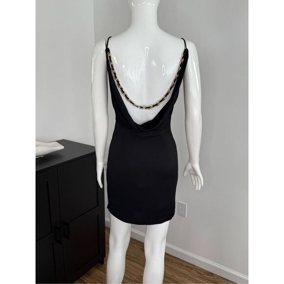 Bec & Bridge Midnight Black Chain Back Mini Dress - Picture 5 of 13